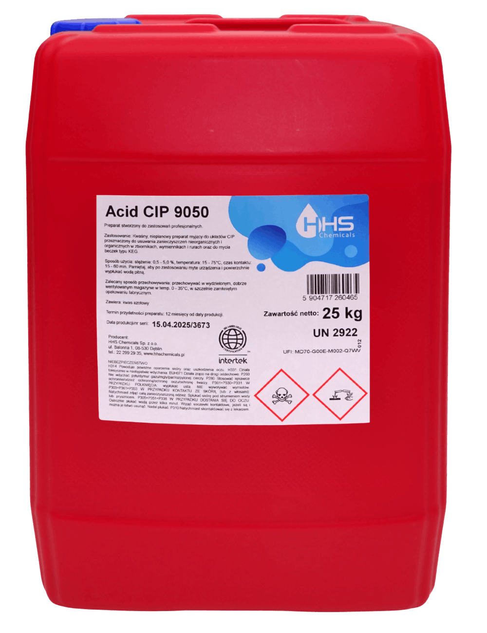 Acid CIP 9050-кислотний миючий засіб