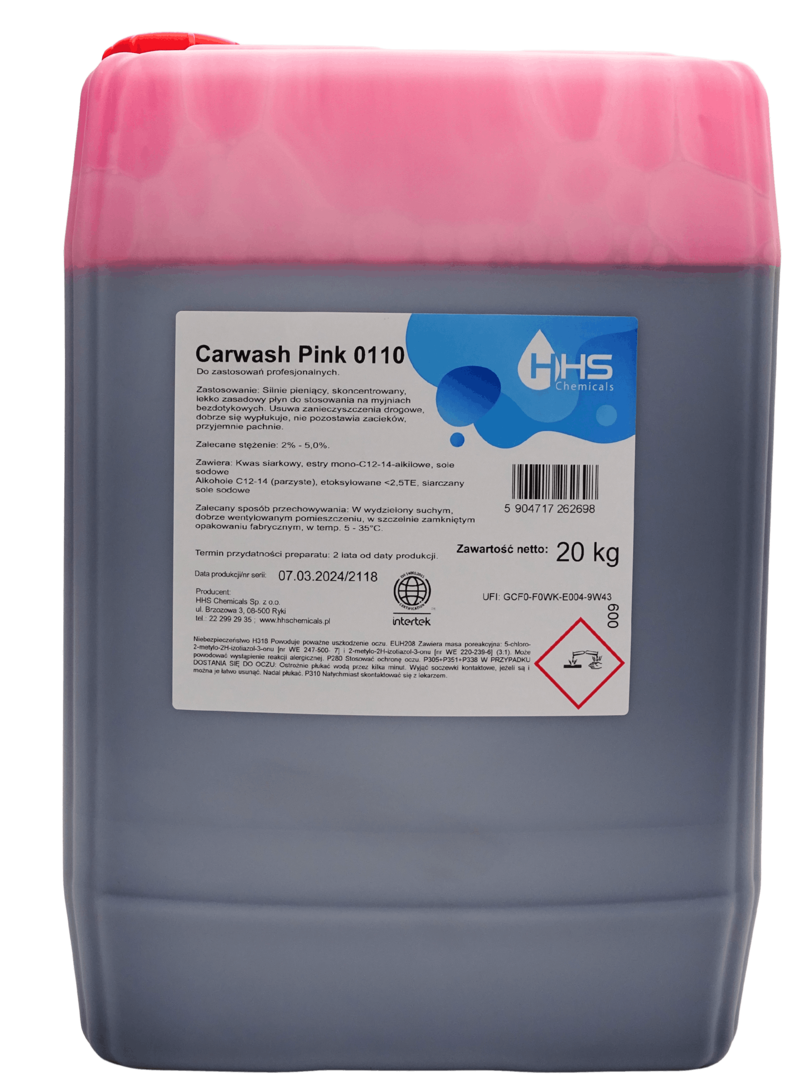 CarWash Pink 0110 &ndash; засіб для безконтакного миття автомобілів