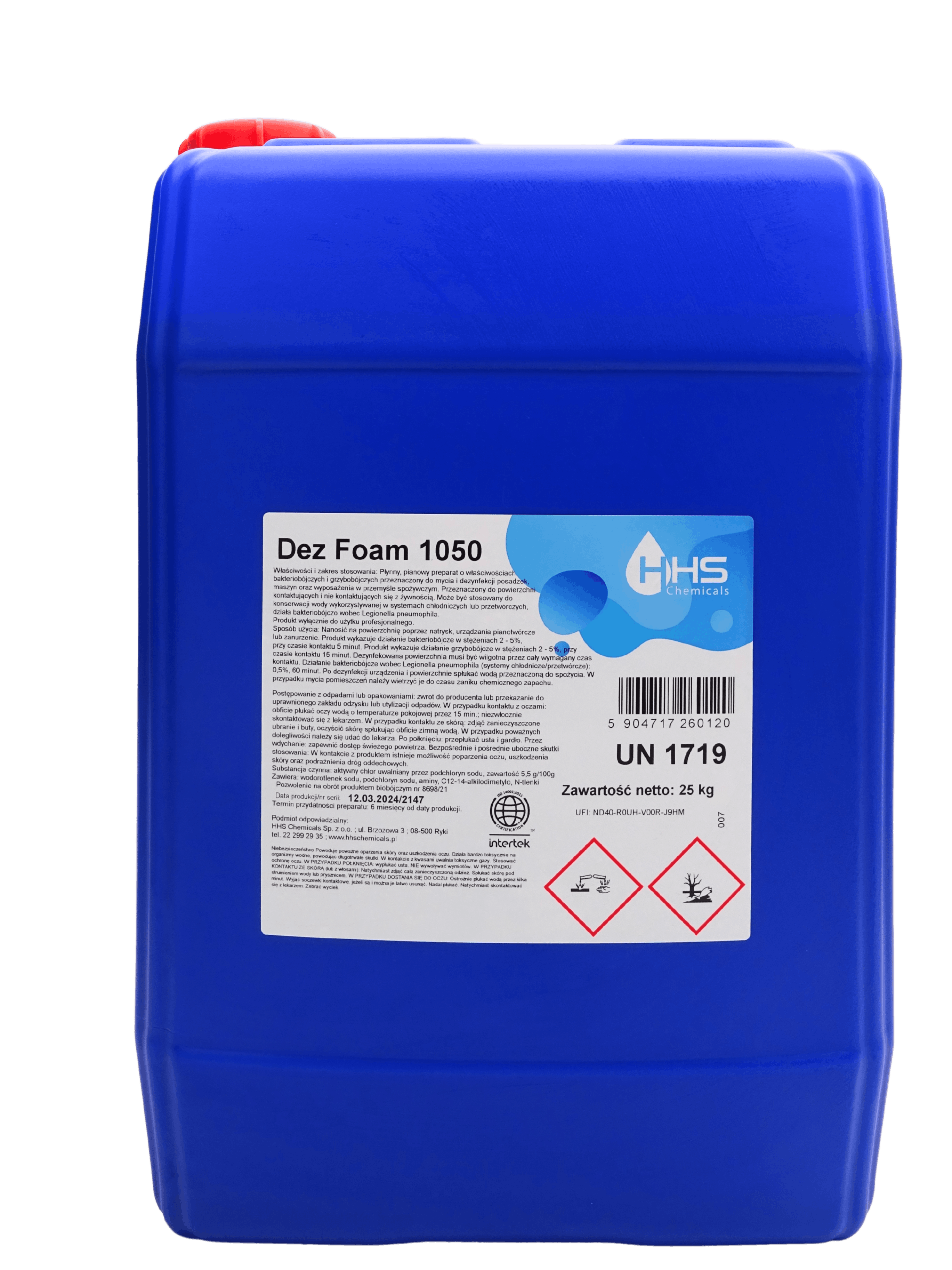 DEZ FOAM 1050 - лужний миючий засіб з дезінфікуючим ефектом